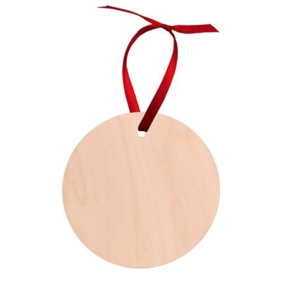 Round Wood Ornament Thumbnail