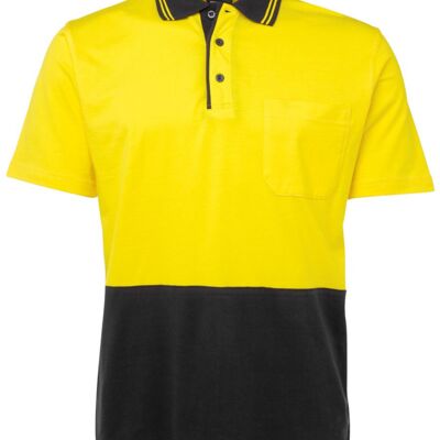 JB's Mens Hi Vis S/S Cotton Polo Thumbnail